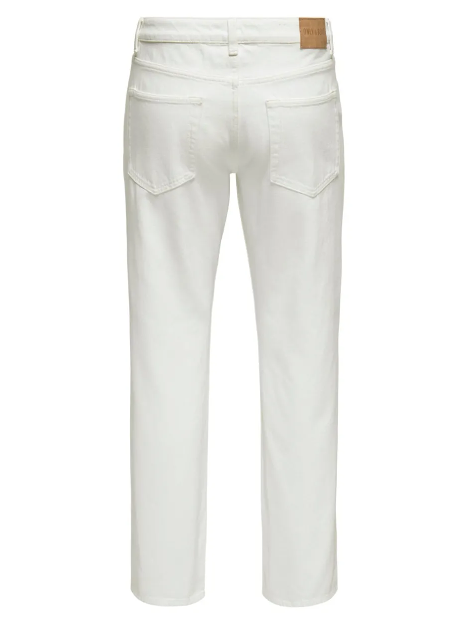 Outlet ONSEDGE Mellemhøj talje Straight fit Jeans Jeans|Jeans