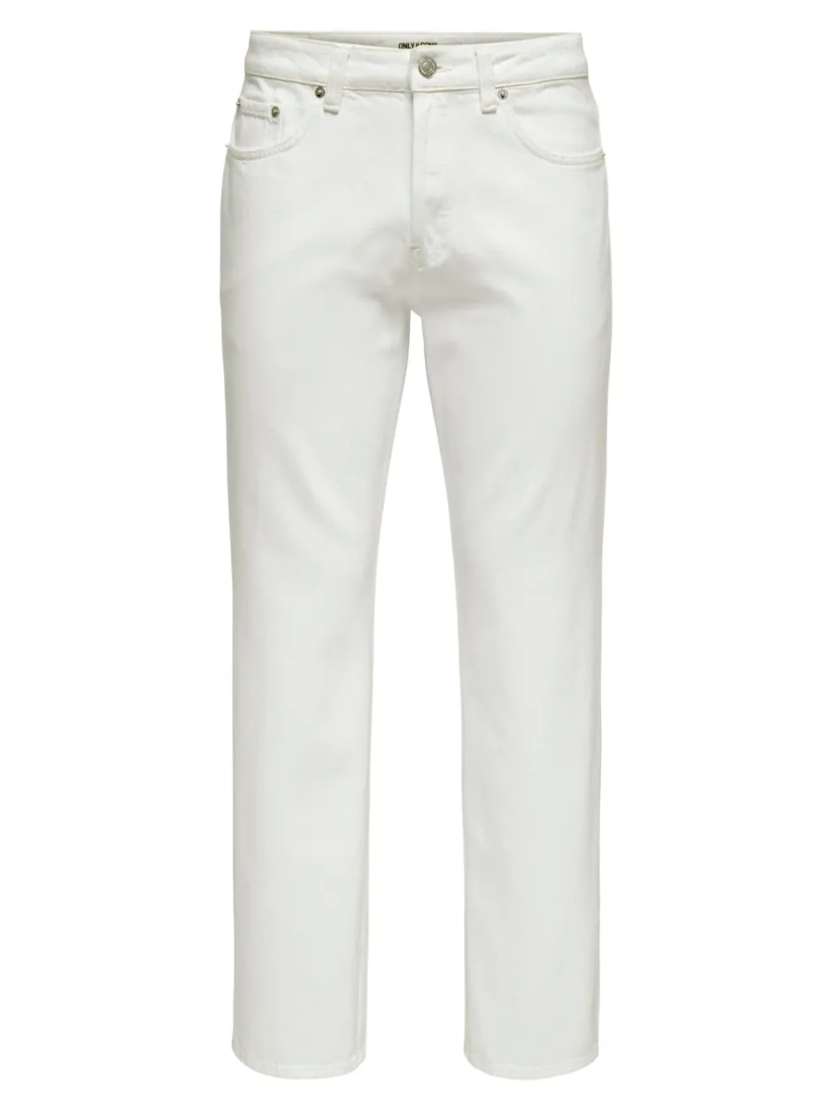 Outlet ONSEDGE Mellemhøj talje Straight fit Jeans Jeans|Jeans