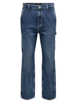 Clearance ONSEDGE Mellemhøj talje Straight fit Jeans Jeans|Jeans