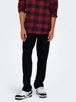 New ONSEDGE Mellemhøj talje Straight fit Jeans Jeans|Jeans