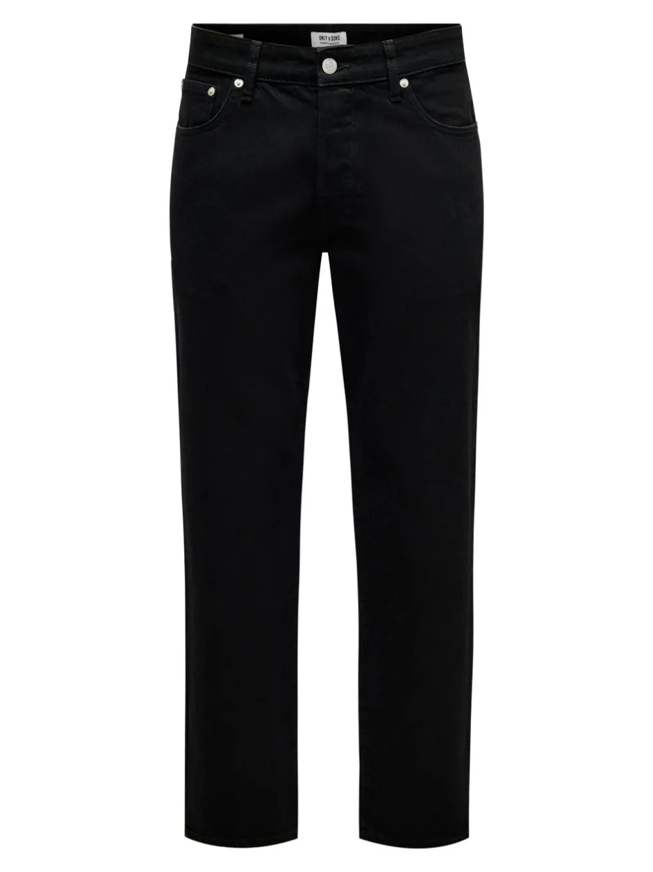 New ONSEDGE Mellemhøj talje Straight fit Jeans Jeans|Jeans