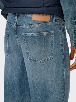 Online ONSEDGE Mellemhøj talje Straight fit Jeans Jeans|Jeans