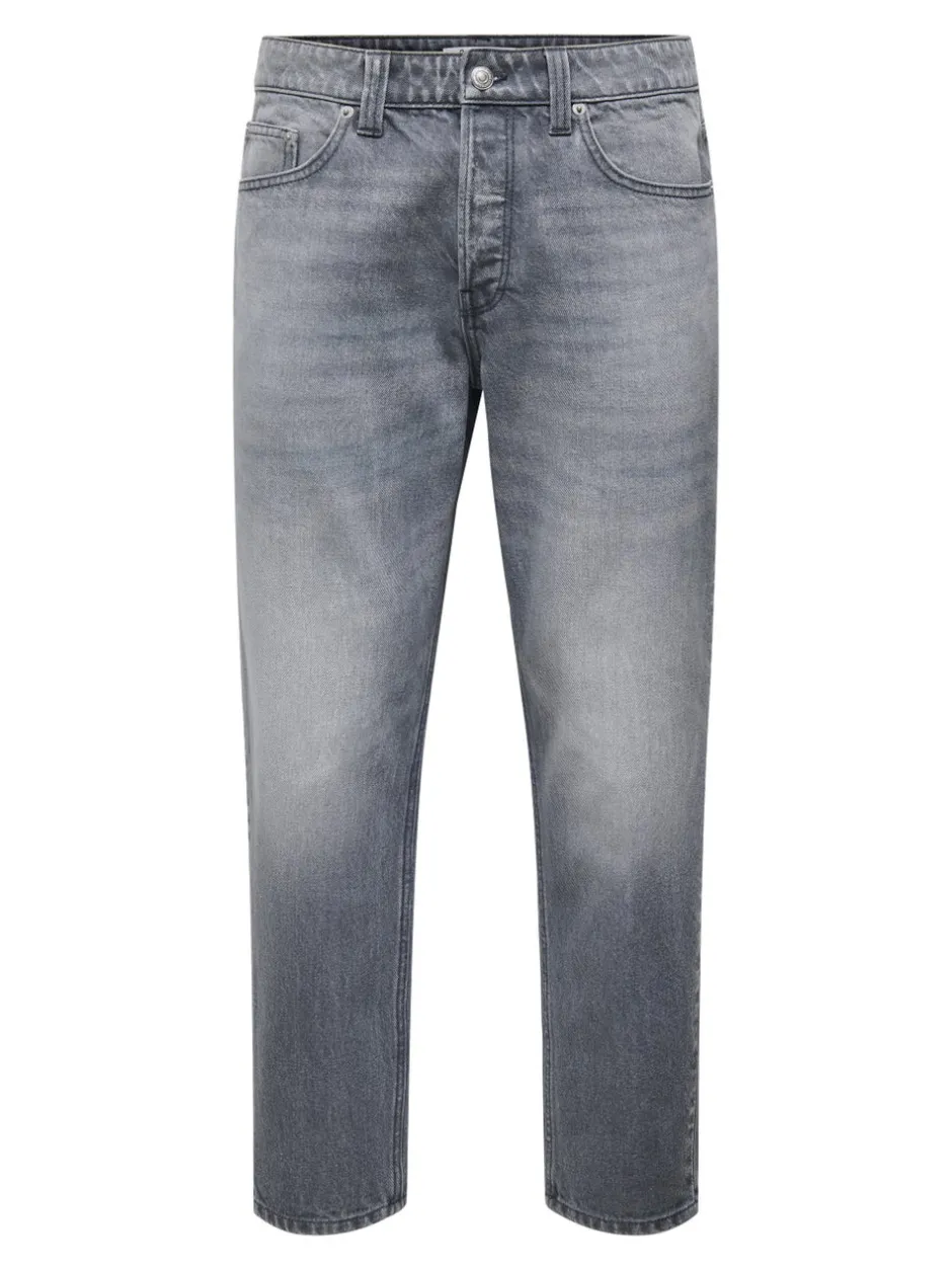 Sale ONSEDGE Mellemhøj talje Straight fit Jeans Jeans|Jeans