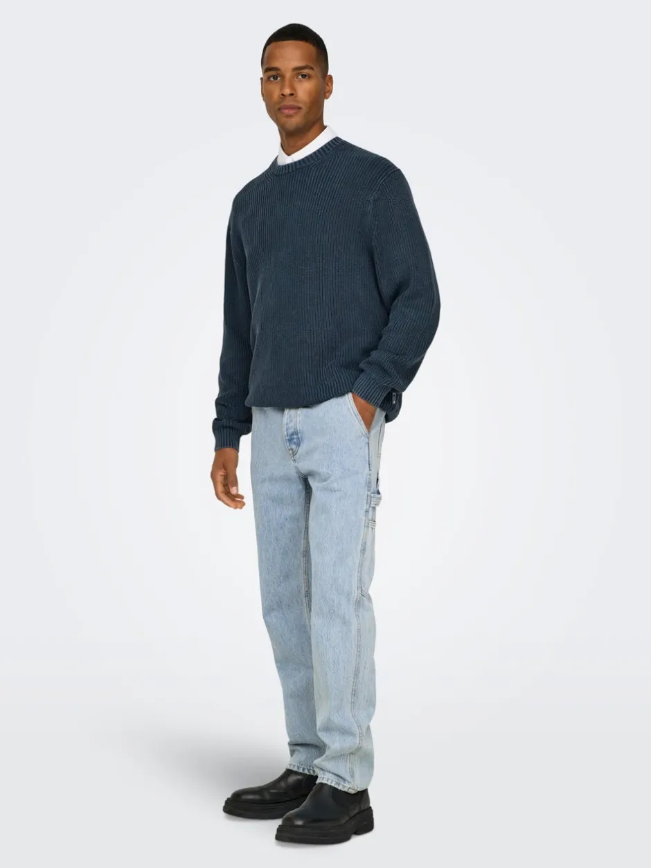 Outlet ONSEDGE Mid rise Straight fit Jeans Jeans|Jeans