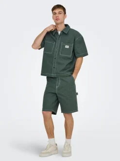 ONSEDGE Mid rise Straight fit Shorts med 5 lommer Shorts