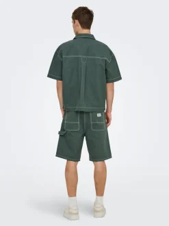 ONSEDGE Mid rise Straight fit Shorts med 5 lommer Shorts