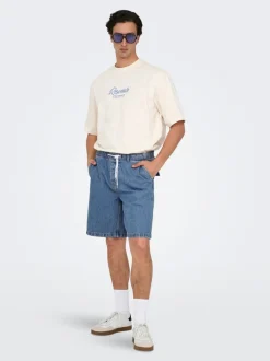 Clearance ONSFADE Mellemhøj talje Loose fit Cargoshorts Shorts