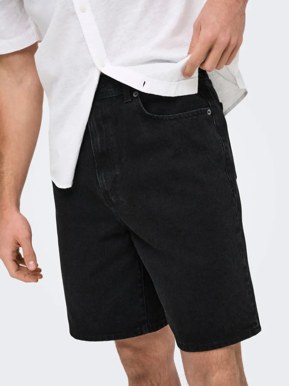 Clearance ONSFADE Mellemhøj talje Loose fit Shorts Shorts
