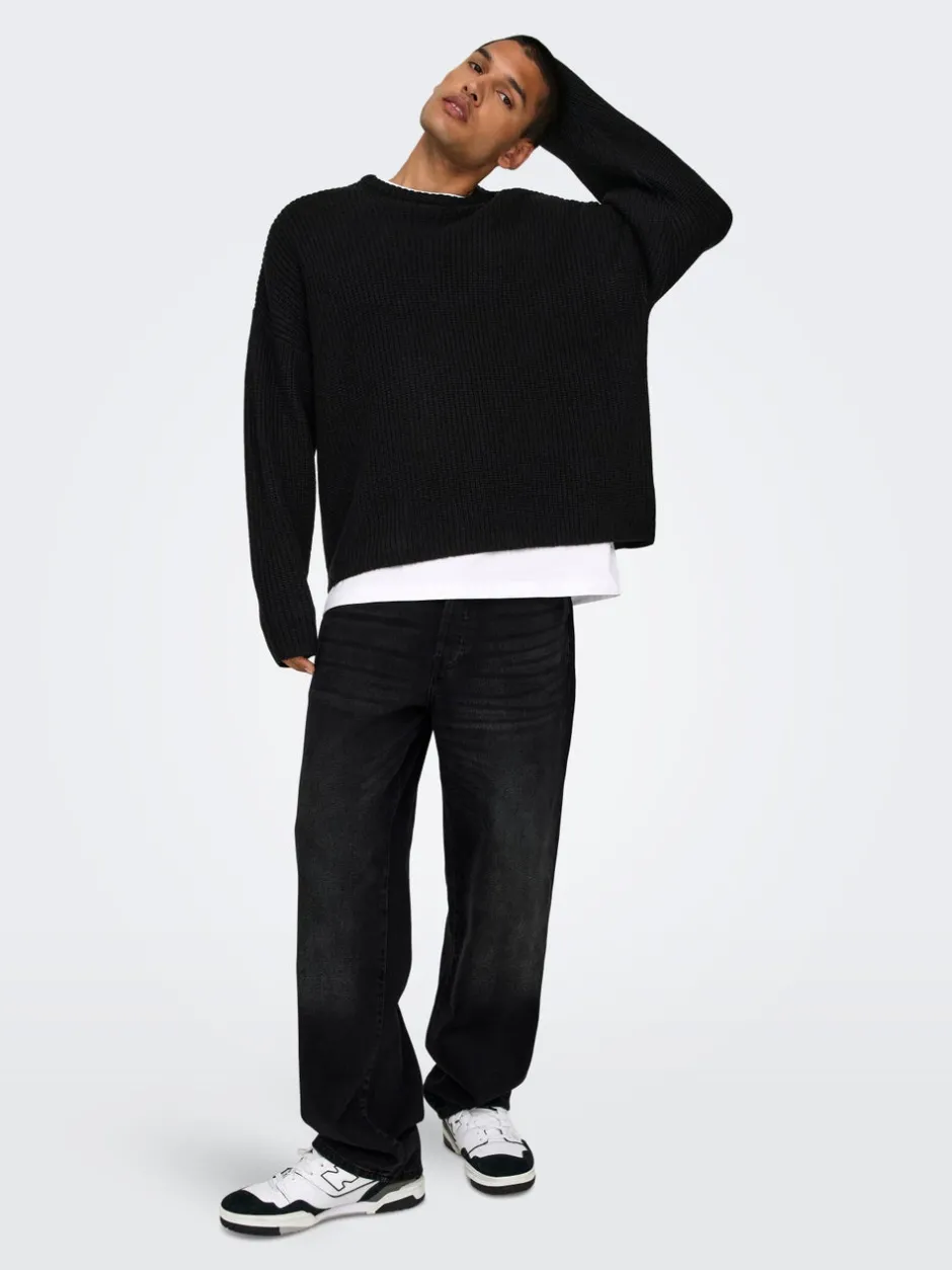 Best ONSFADE Mellemhøj talje Loose fit Jeans Jeans|Jeans
