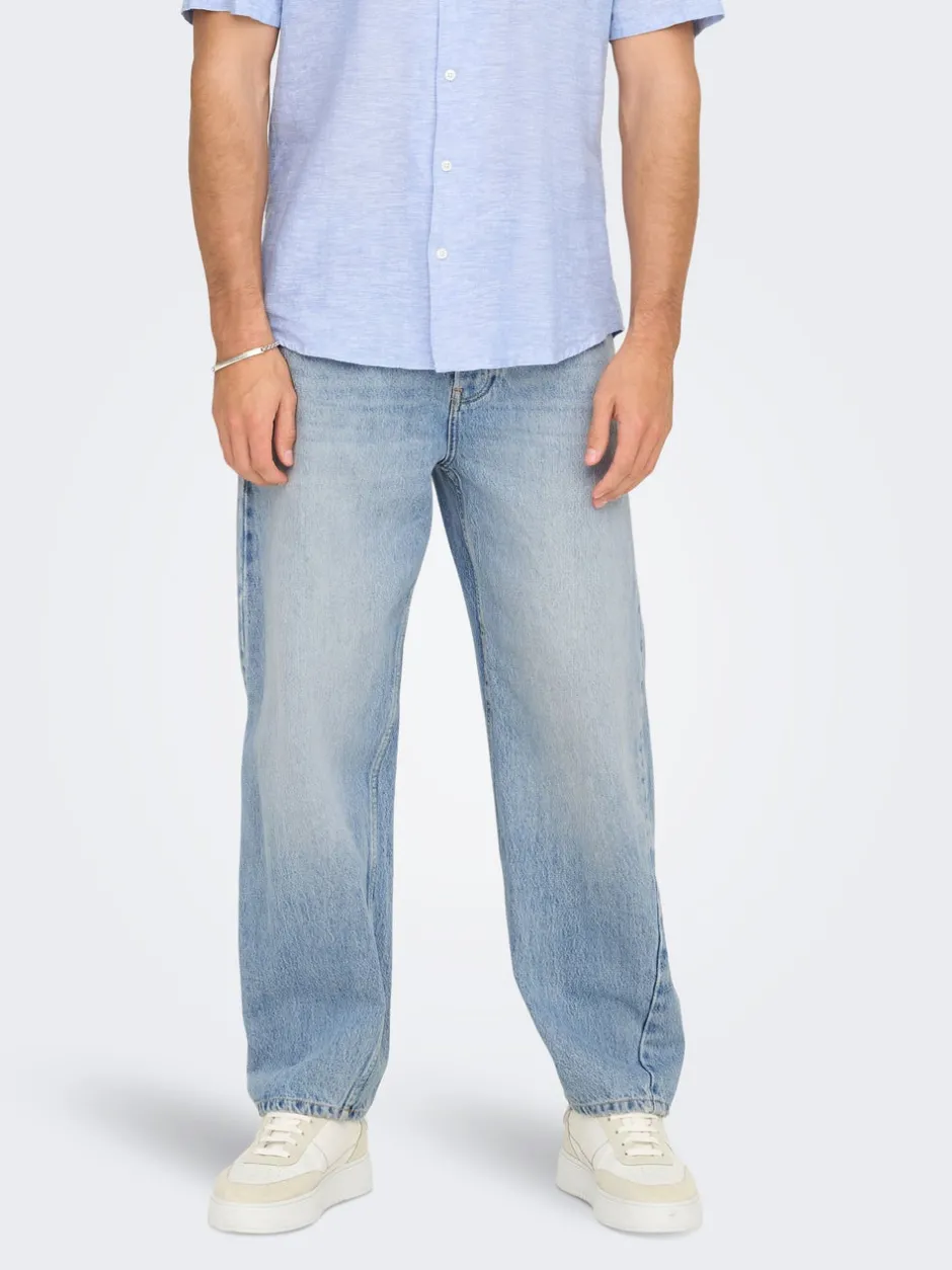 Clearance ONSFADE Mellemhøj talje Loose fit Jeans Jeans|Jeans