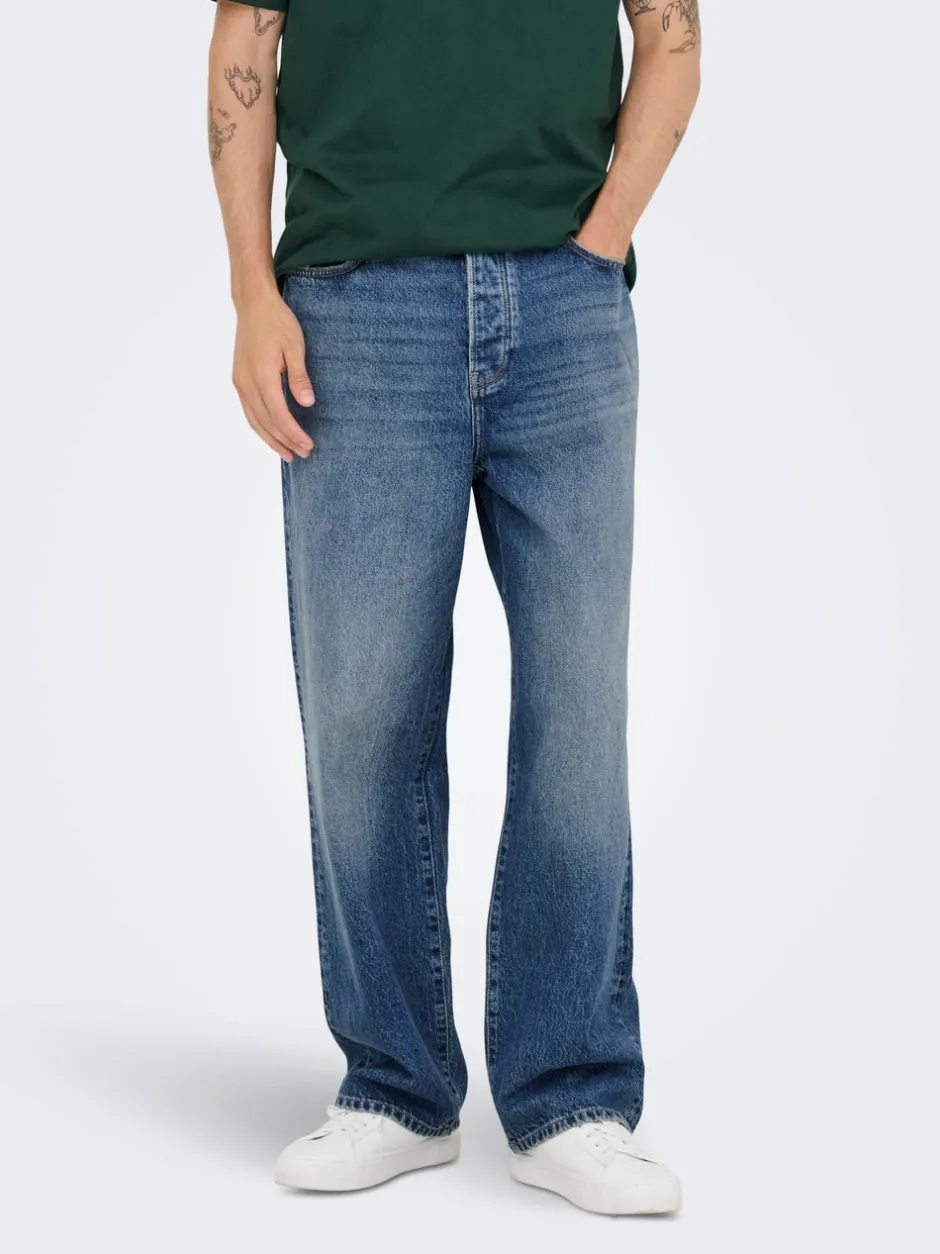 Sale ONSFADE Mid rise Loose fit Jeans Jeans|Jeans