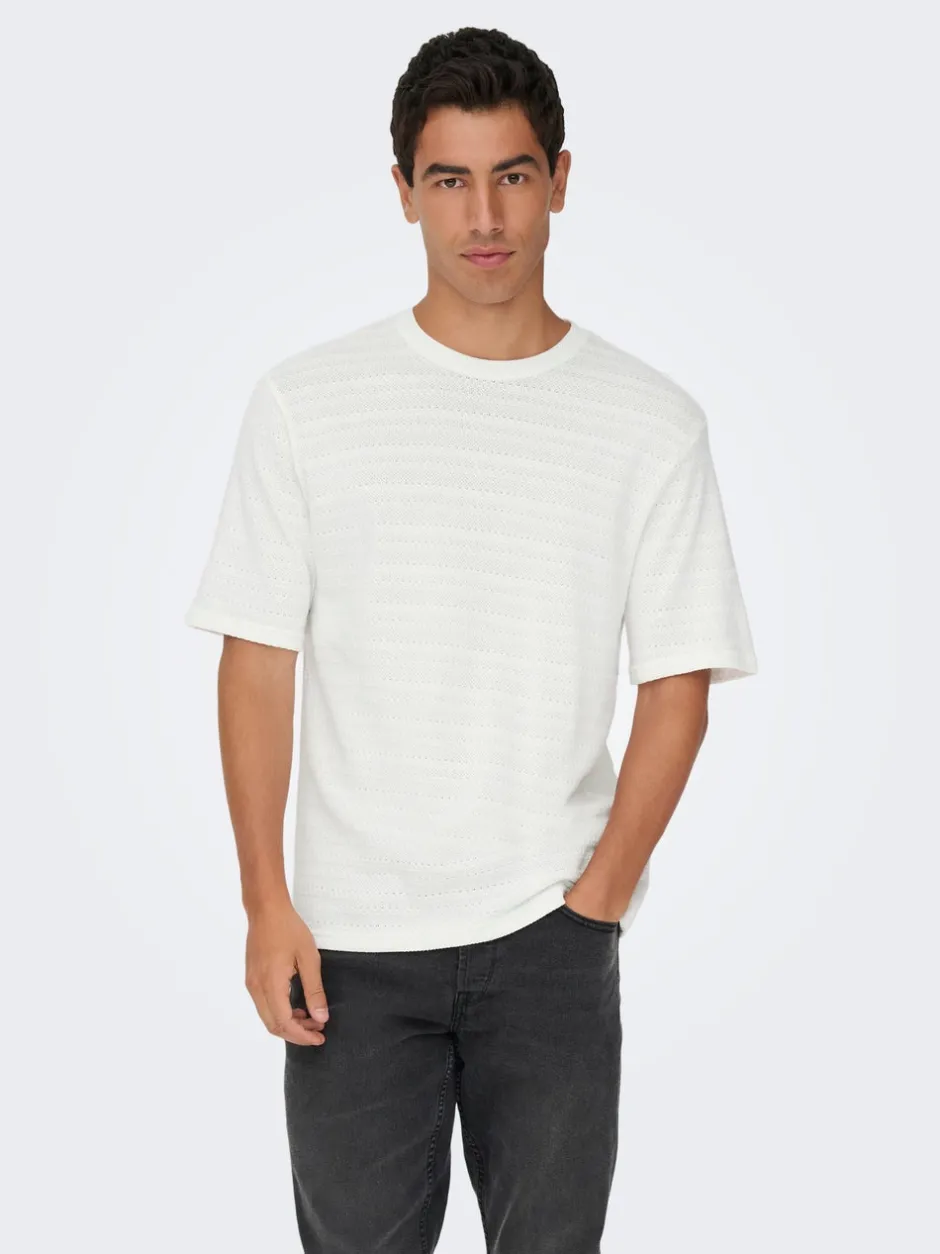 Sale ONSGIVO Strikket top Strik|T-Shirts