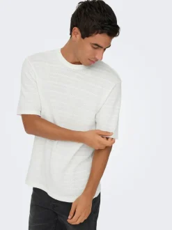 Sale ONSGIVO Strikket top Strik|T-Shirts