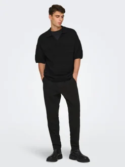 Sale ONSGRAYSON Strikket poloshirt Strik|T-Shirts