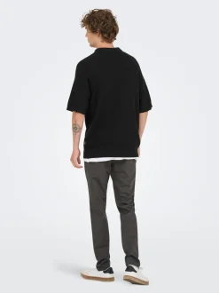 Hot ONSJAMES Strikket poloshirt Strik