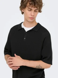 Hot ONSJAMES Strikket poloshirt Strik