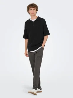 Hot ONSJAMES Strikket poloshirt Strik