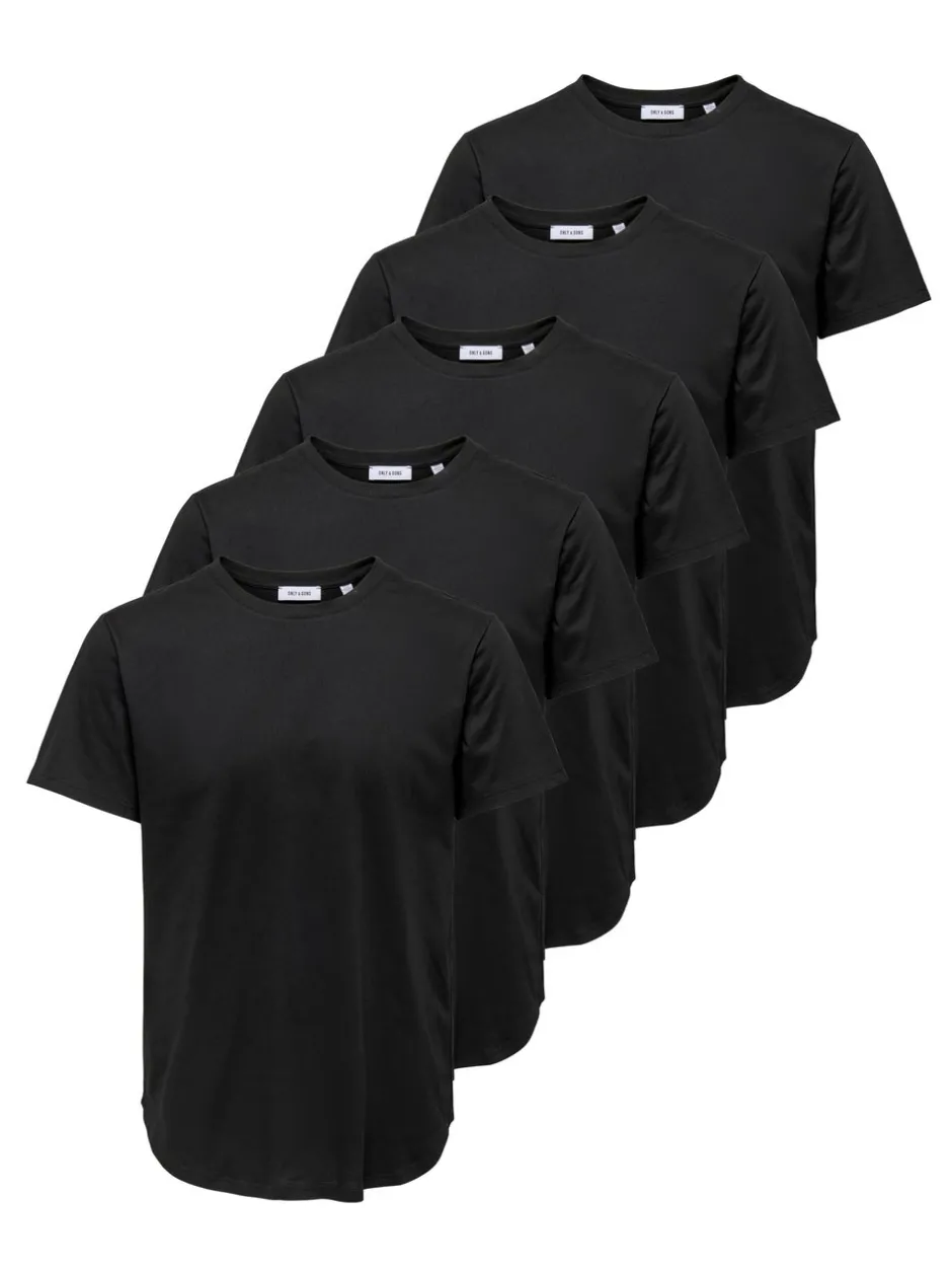 Clearance ONSJEFF 5-pack T-shirt T-Shirts
