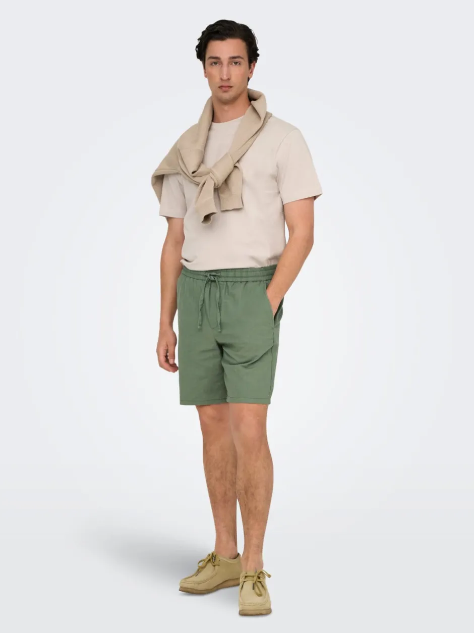 Online ONSLINUS Regular fit Hør Shorts Shorts