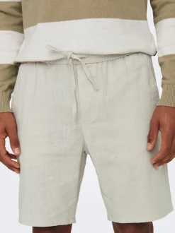 Sale ONSLINUS Regular fit Hør Shorts Shorts