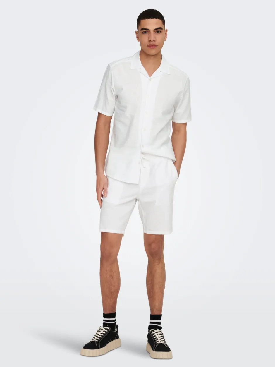 Sale ONSLINUS Regular fit Hør Shorts Shorts