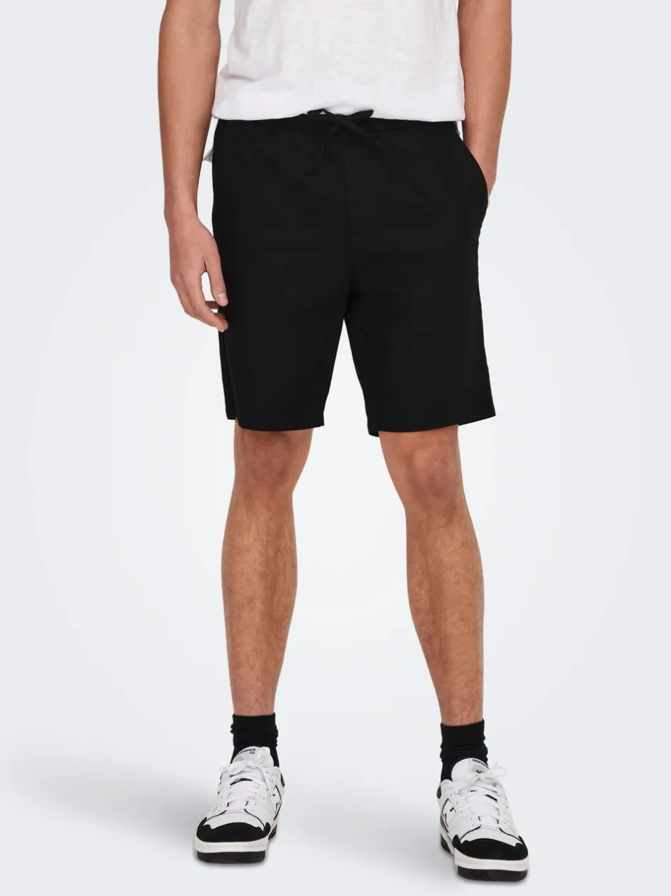 Clearance ONSLINUS Regular fit Hør Shorts Shorts