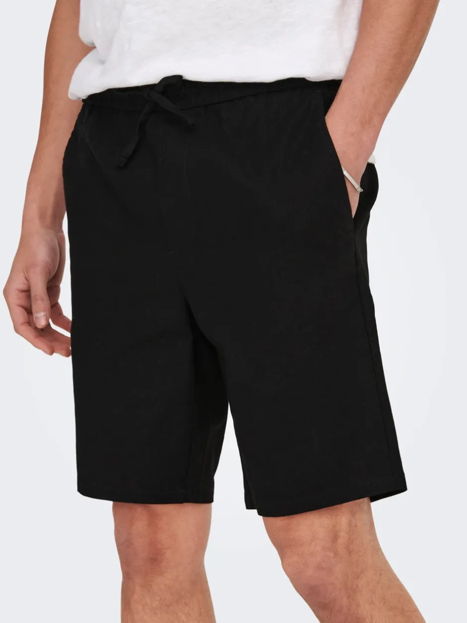 Clearance ONSLINUS Regular fit Hør Shorts Shorts