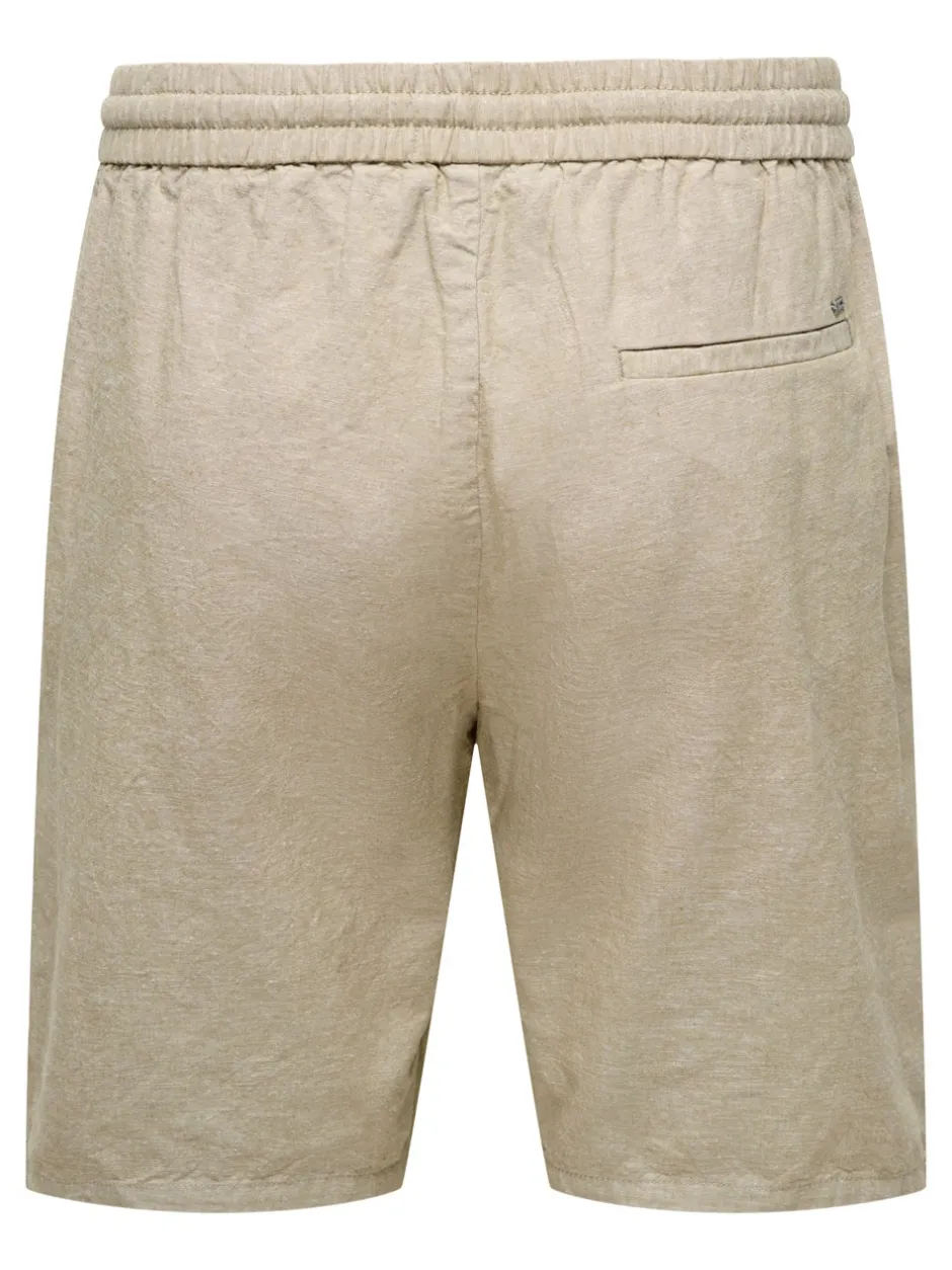 Outlet ONSLINUS Regular fit Hør Shorts Shorts
