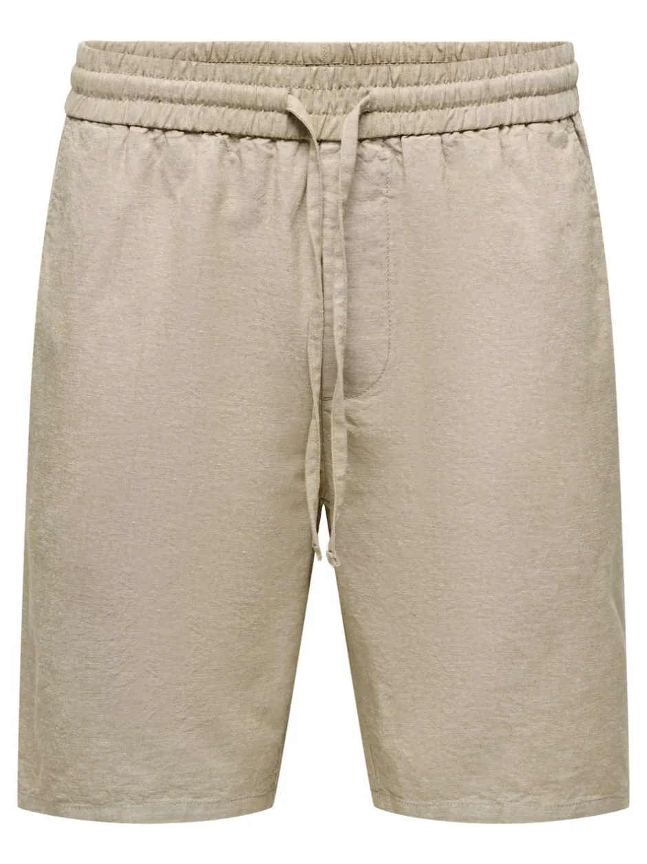 Outlet ONSLINUS Regular fit Hør Shorts Shorts