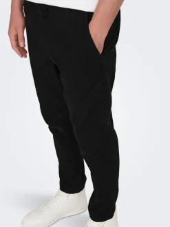Sale ONSLINUS Tapered fit Hør Joggingbukser Bukser