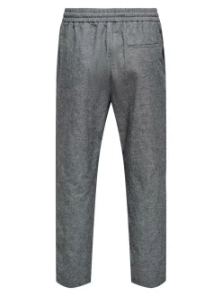 Hot ONSLINUS Tapered fit Hør Joggingbukser Bukser