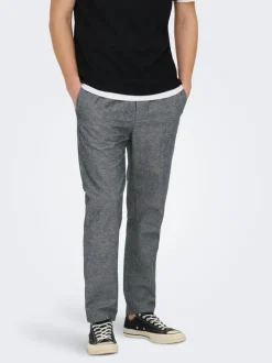 Hot ONSLINUS Tapered fit Hør Joggingbukser Bukser