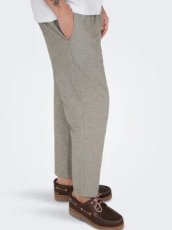 New ONSLINUS Tapered fit Hør Joggingbukser Bukser