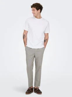 New ONSLINUS Tapered fit Hør Joggingbukser Bukser