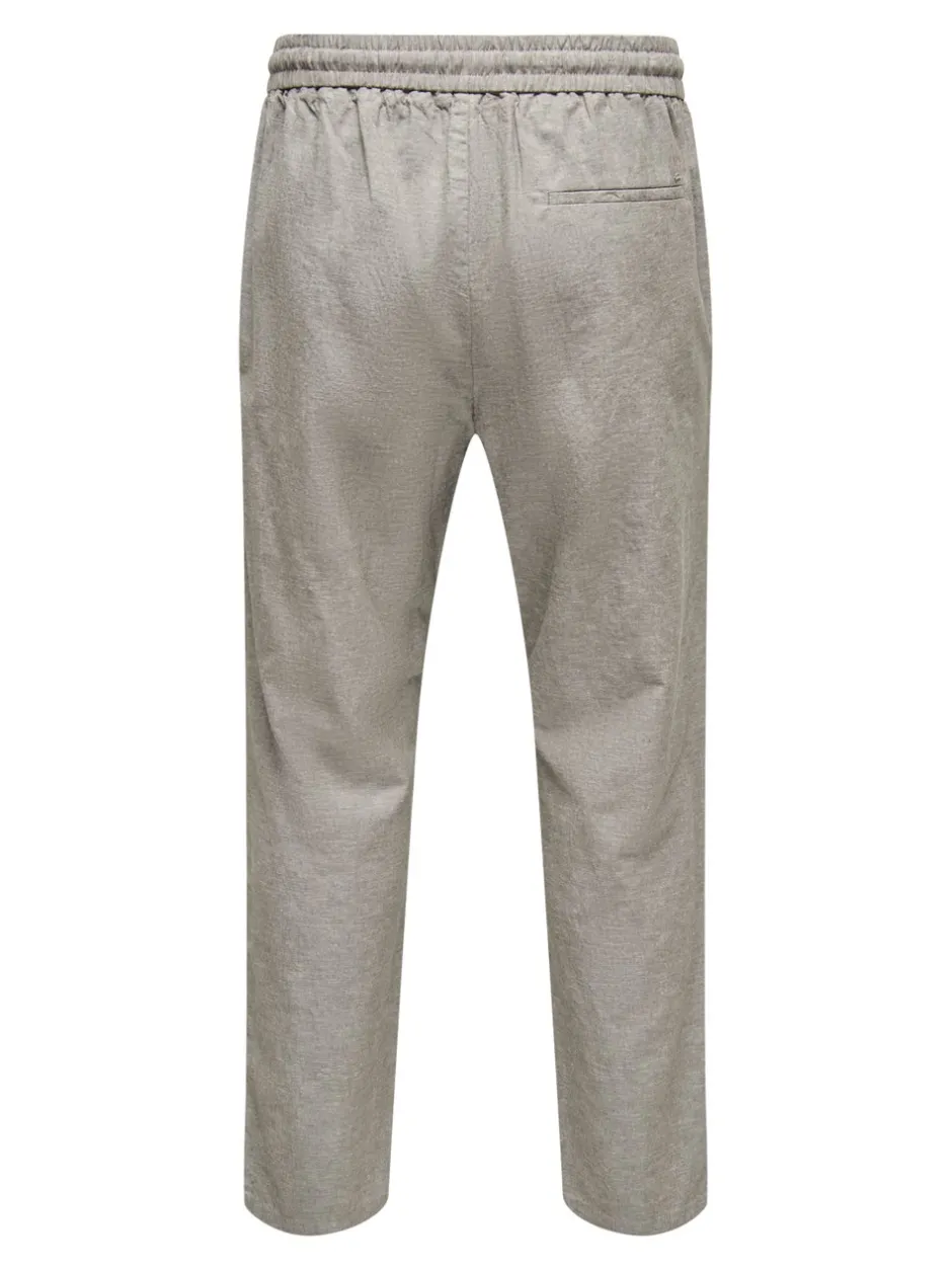 New ONSLINUS Tapered fit Hør Joggingbukser Bukser
