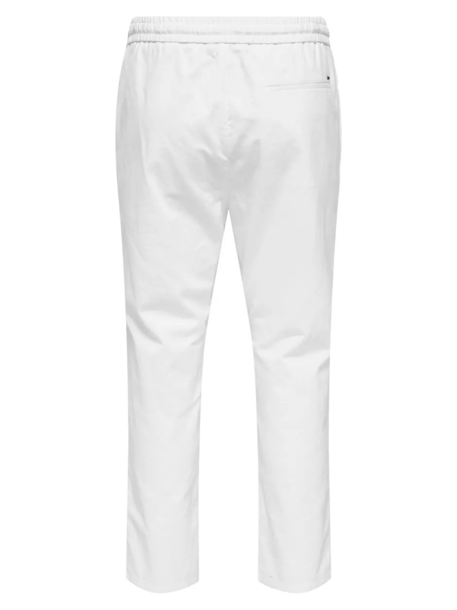 Best ONSLINUS Tapered fit Hør Joggingbukser Bukser