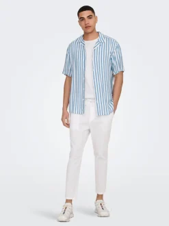 Best ONSLINUS Tapered fit Hør Joggingbukser Bukser