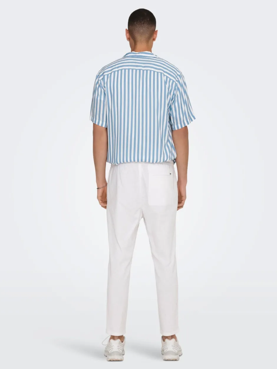 Best ONSLINUS Tapered fit Hør Joggingbukser Bukser