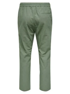 Online ONSLINUS Tapered fit Hør Joggingbukser Bukser