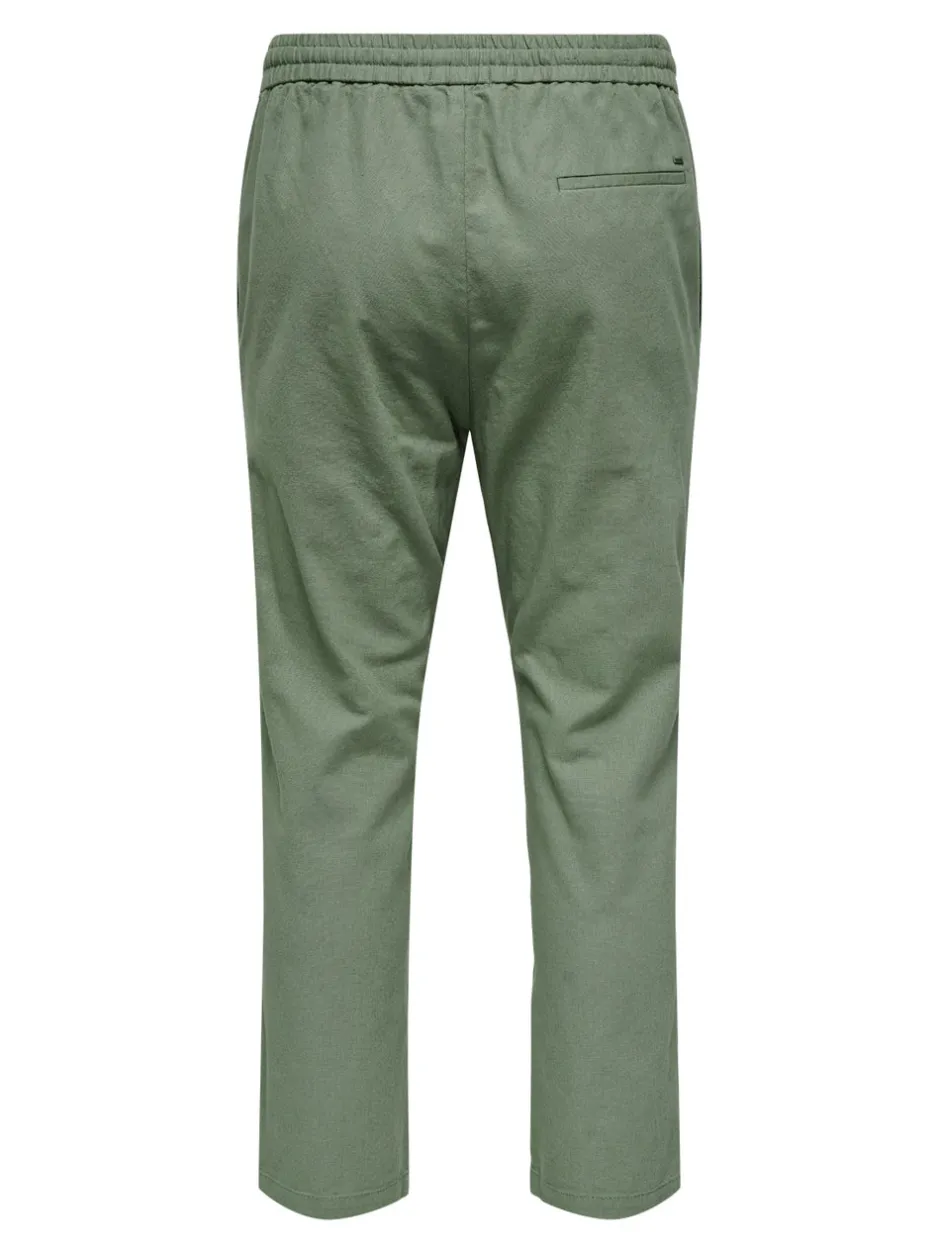 Online ONSLINUS Tapered fit Hør Joggingbukser Bukser