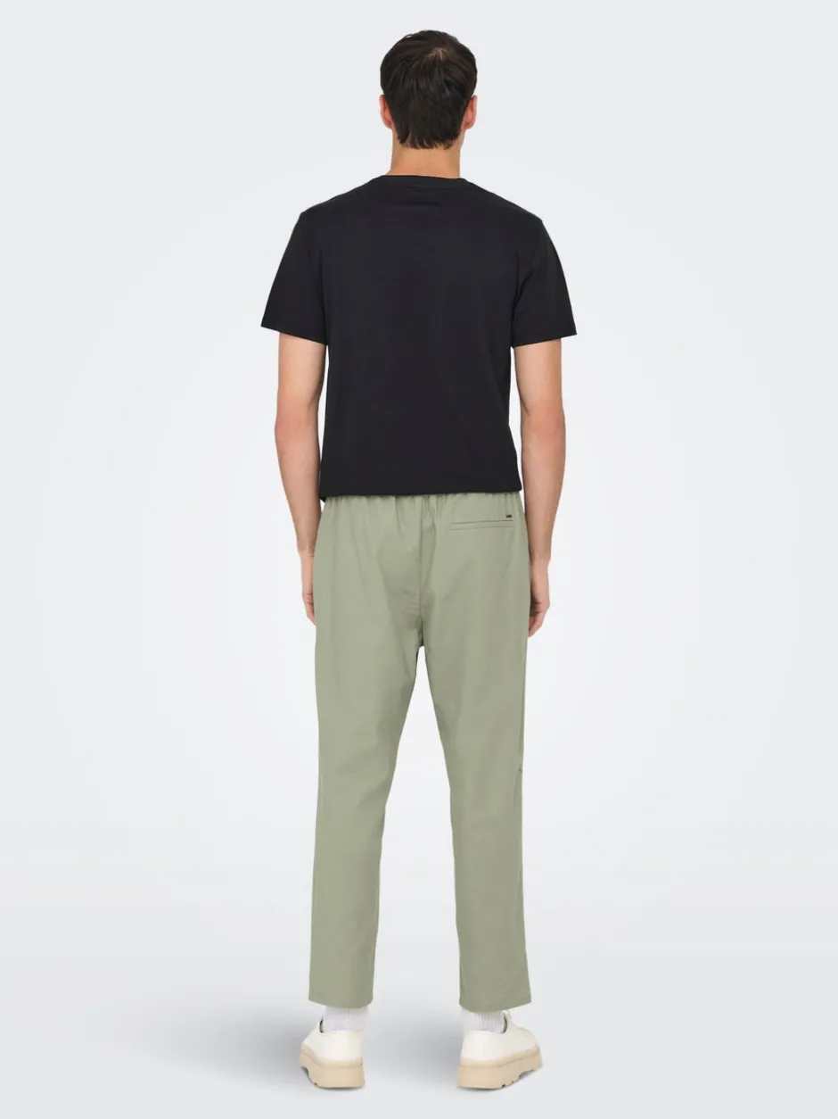 Best ONSLINUS Tapered fit Hør Joggingbukser Bukser