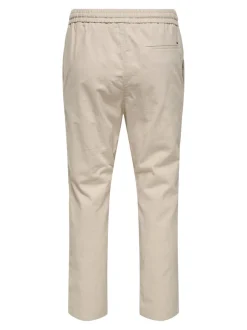 Online ONSLINUS Tapered fit Hør Joggingbukser Bukser