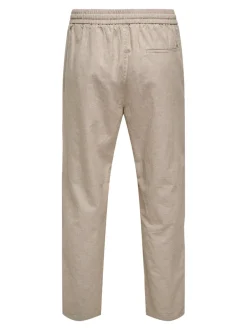 Clearance ONSLINUS Tapered fit Hør Joggingbukser Bukser