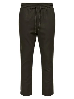 Best ONSLINUS Tapered fit Hør Joggingbukser Bukser