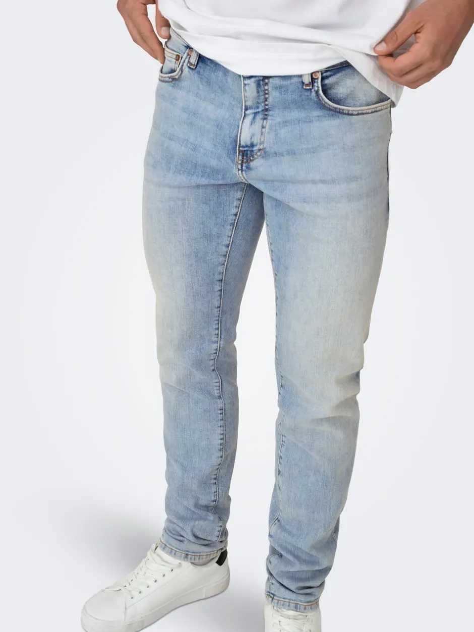 Best ONSLOOM Lav talje Slim fit Jeans Jeans|Jeans