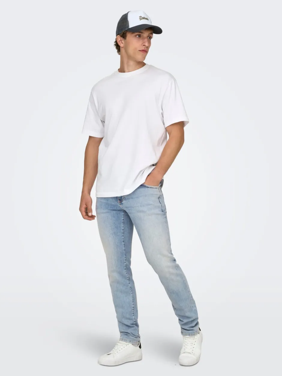 Best ONSLOOM Lav talje Slim fit Jeans Jeans|Jeans