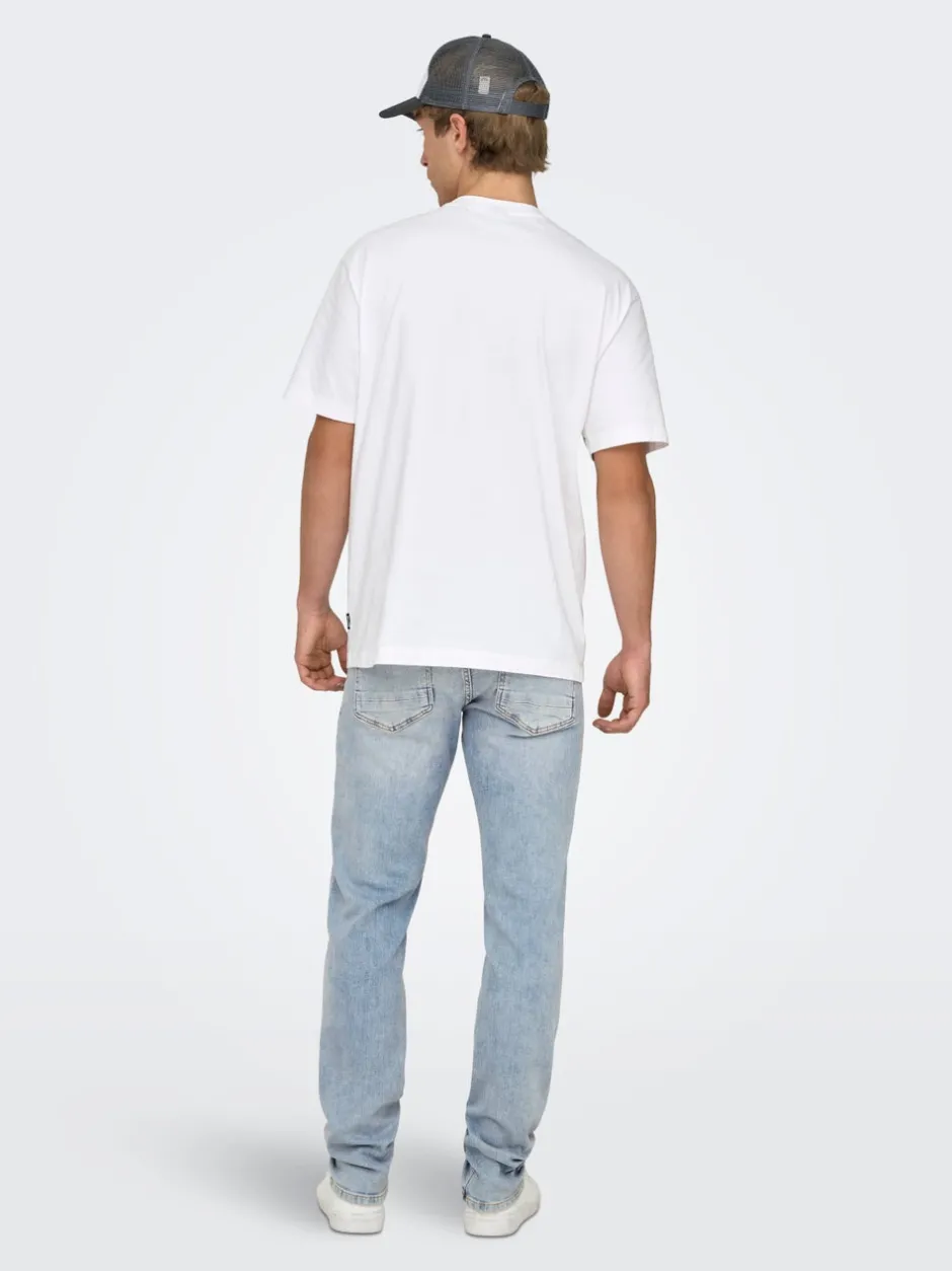 Best ONSLOOM Lav talje Slim fit Jeans Jeans|Jeans