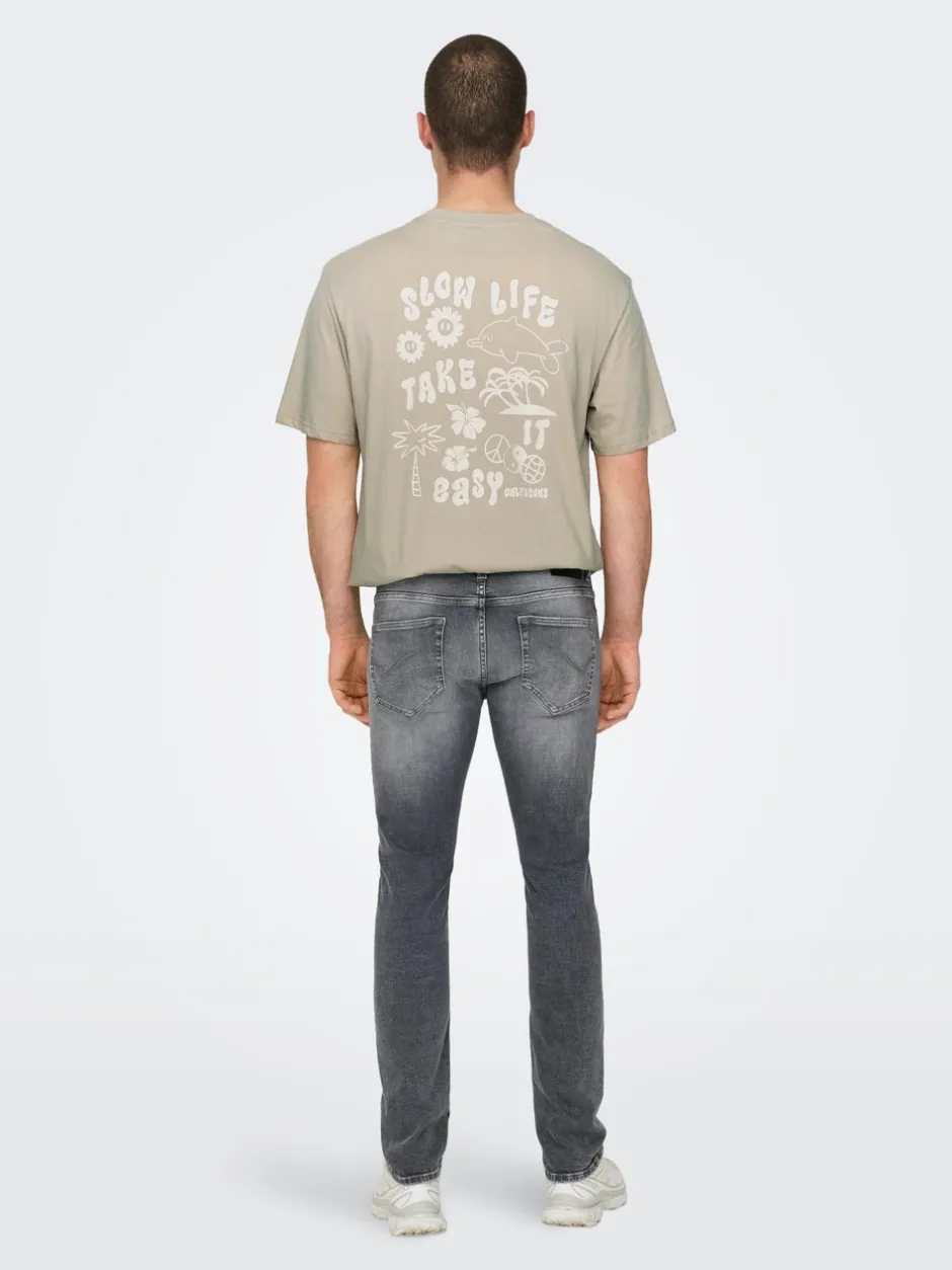 Clearance ONSLOOM Lav talje Slim fit Jeans Jeans|Jeans
