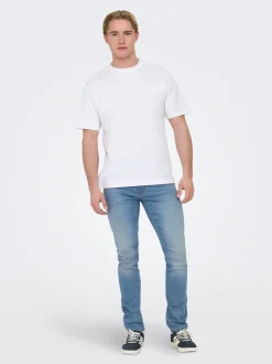 Discount ONSLOOM Lav talje Slim fit Jeans Jeans|Jeans