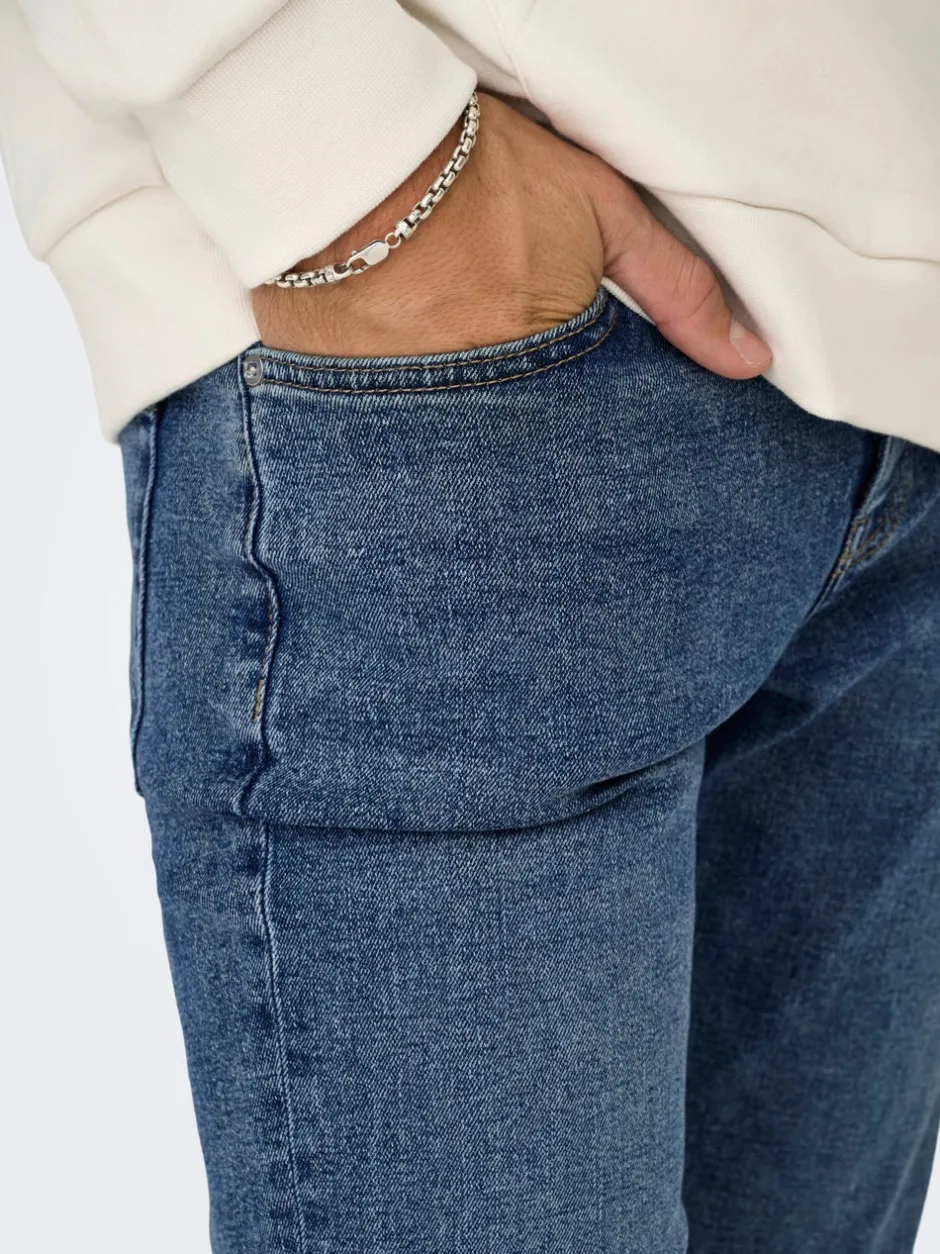 Best ONSLOOM Lav talje Slim fit Jeans Jeans|Jeans
